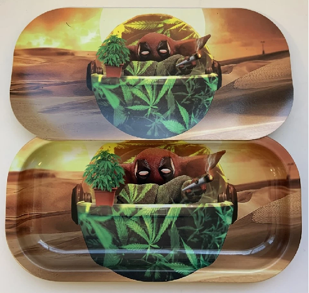 Wholesale Large Tobacco Rolling Tray Weed Trays Rolling with Magnetic Lid -  China Raw Rolling Tray and Glow Weed Tray Bluetooth price