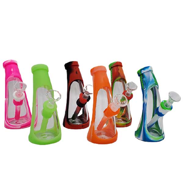 Waxmaid  Horn Silicone Glass Water Pipe